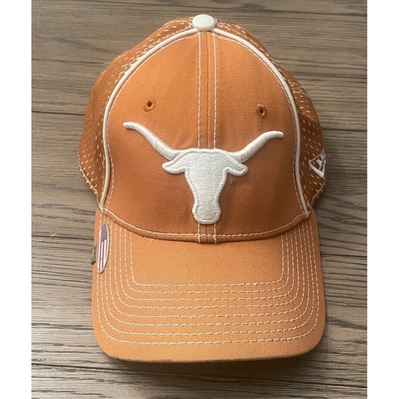New Era Other - Vintage Y2K Texas Longhorns Wool Size M/L Fitted New Era Hat embroidered